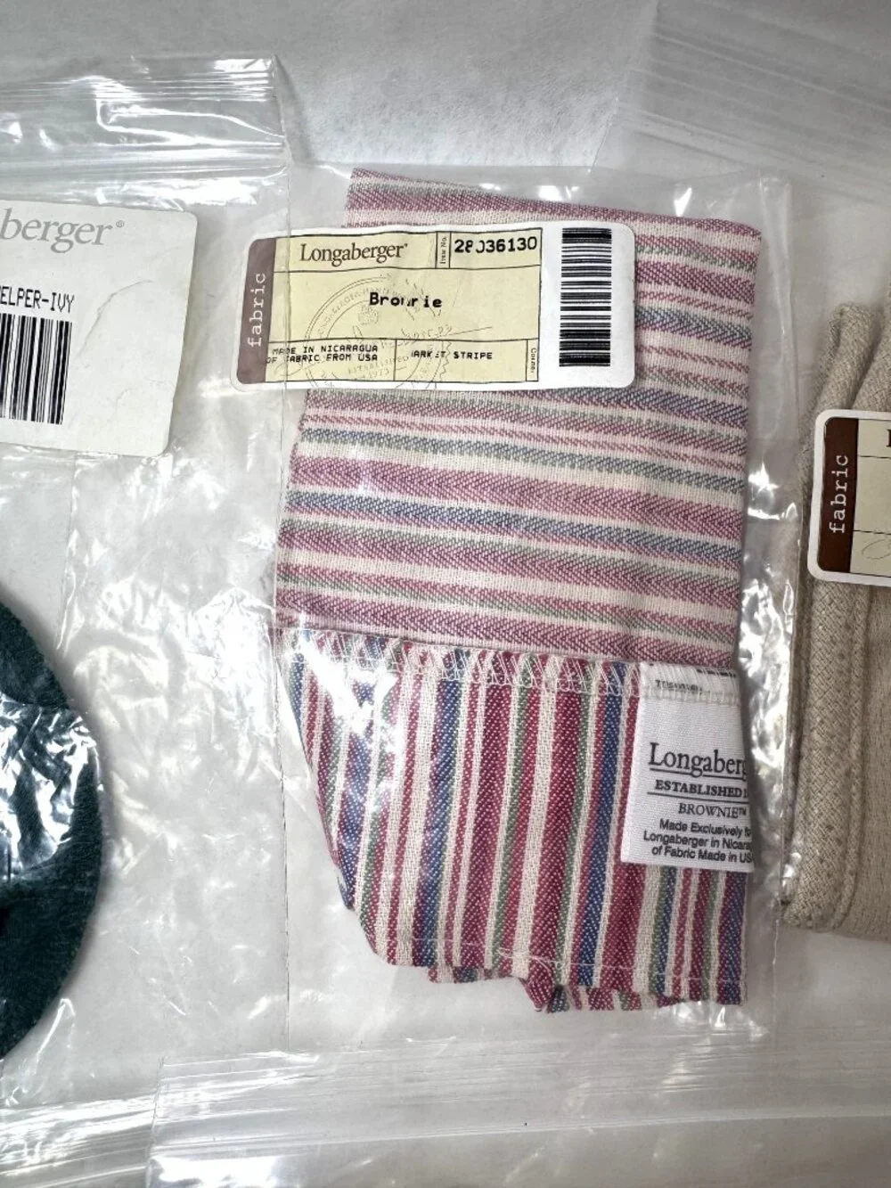 Lot A of 8 Longaberger Basket Liners Easter Christmas Brownie Bee Liner